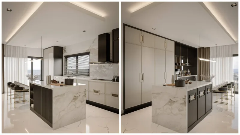 Lüks villa iç dizayn, Ankara ev tadilat, Natamam villa, Villa iç dekorasyon