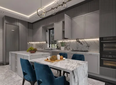 Alpine Garden – Lüks Ev Tasarımları, Ankara Villa Tasarım ve Mutfak Tasarımı (Ballıkpınar, Gölbaşı, Ankara) - Görsel 11