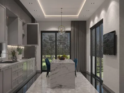 Alpine Garden – Mutfak Tasarımı, Lüks Ev Tasarımları ve Ankara Villa Tasarım (Ballıkpınar, Gölbaşı, Ankara) - Görsel 13