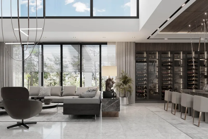 Ankara lüks ev, Villa iç tasarım fiyatları, Natamam villa, Lüks villa iç dekorasyonları