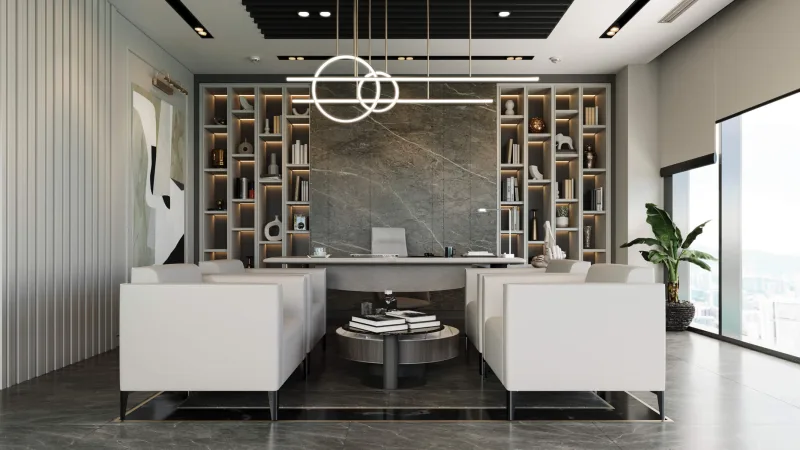 Office decoration in ankara, Small office designs, Luxury office designs ankara