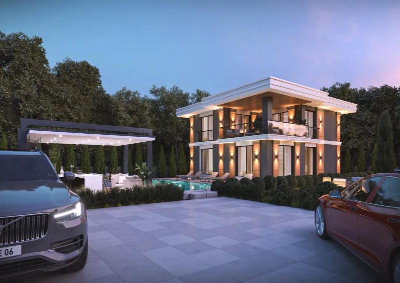Ankara ev projeleri, Lüks ev mimari, Villa iç mimar dizayn, Natamam villa, Lüks villa iç dizayn
