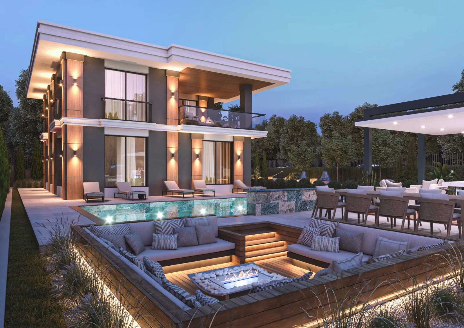 Ankara ev projeleri, Lüks ev mimari, Villa iç mimar dizayn, Natamam villa, Lüks villa iç dizayn