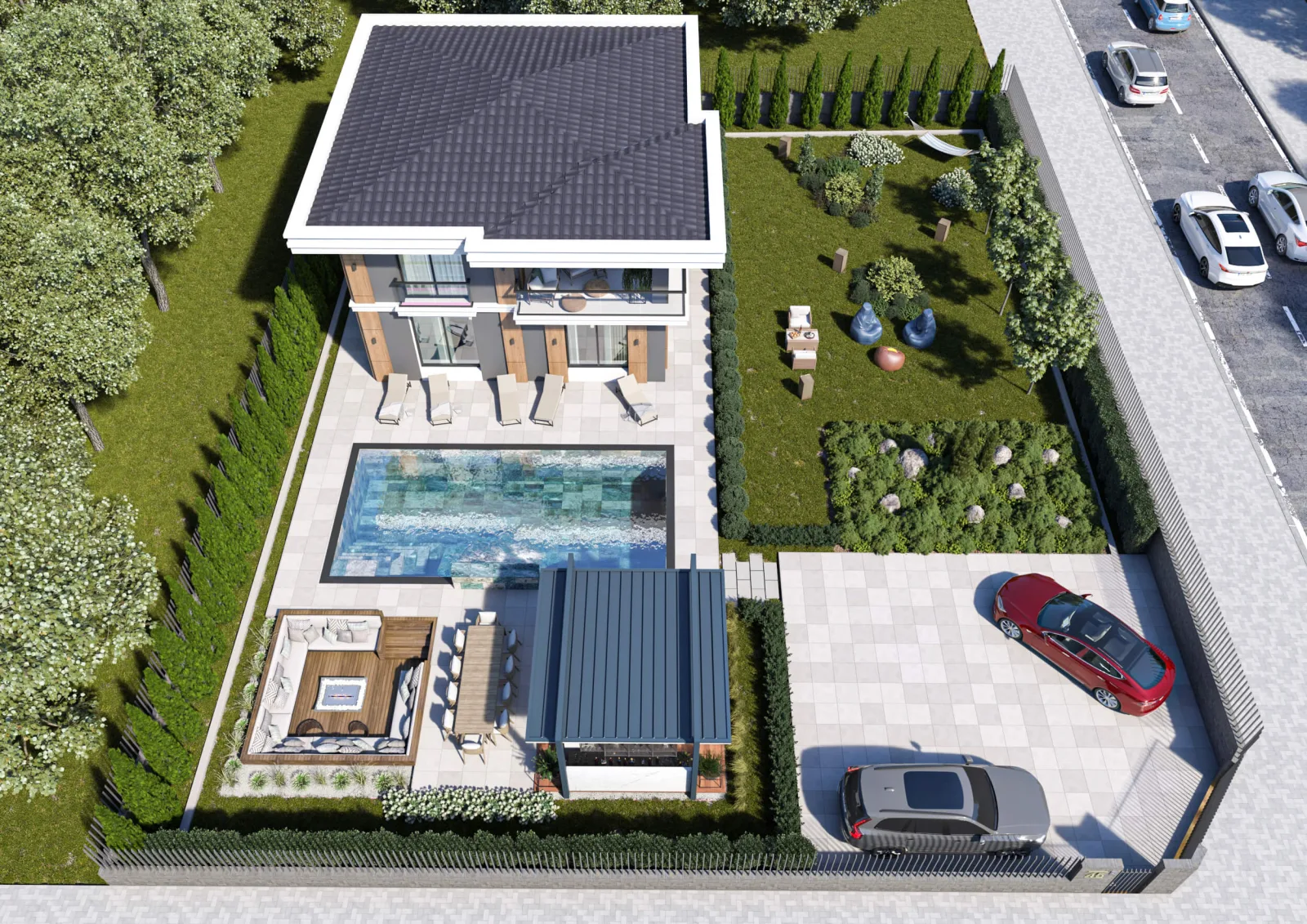 Ankara ev projeleri, Lüks ev mimari, Villa iç mimar dizayn, Natamam villa, Lüks villa iç dizayn