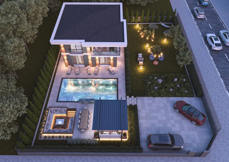 Ankara ev projeleri, Lüks ev mimari, Villa iç mimar dizayn, Natamam villa, Lüks villa iç dizayn