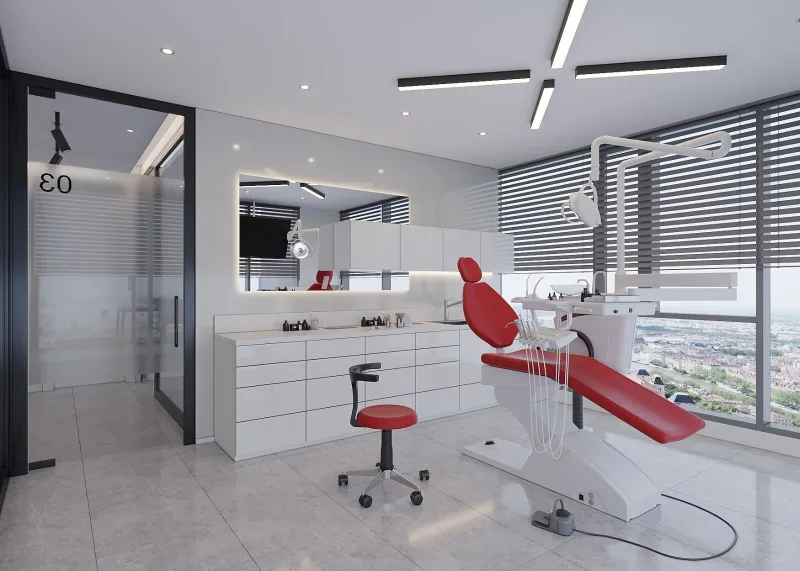Oral and dental health polyclinic, Doctor office, Dental clinic design
