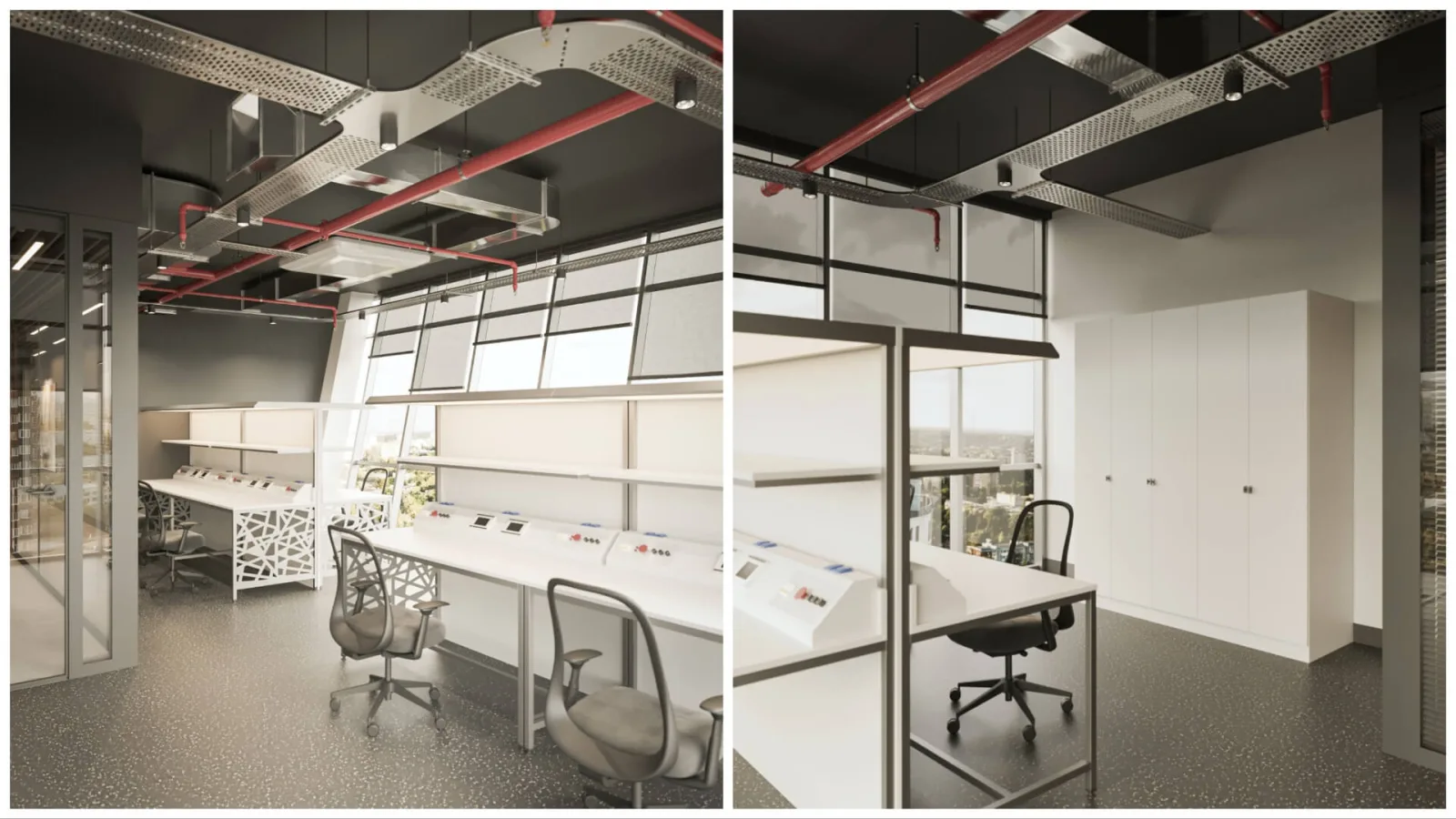 We curated every detail in the laboratory section by prioritizing functionality and minimalism to maximize operational…
