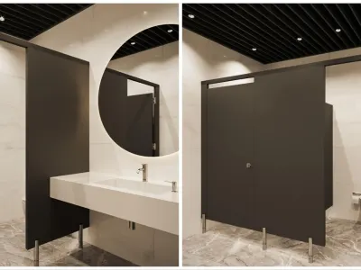 In our public restroom layouts, we maximize both hygiene and visual elegance by integrating high-quality sanitary ware, moisture-resistant surface finishes, and strategic concealed light strips. If you aim to elevate the office interior design standards in your projects, we as Umut GÜRLER Interior Architecture | Ankara Interior Architecture are ready to develop bespoke architectural approaches for you. We eagerly look forward to managing this creative process together.