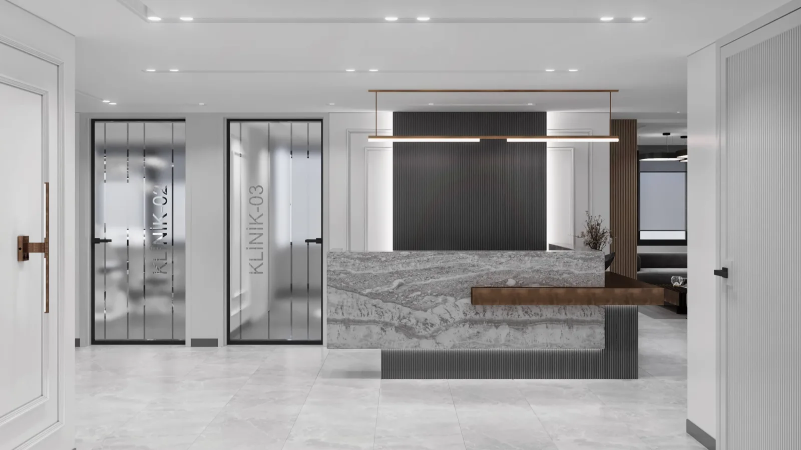 Oral and dental health polyclinic, Dental clinic design, Doctor office, Oral and dental health polyclinic