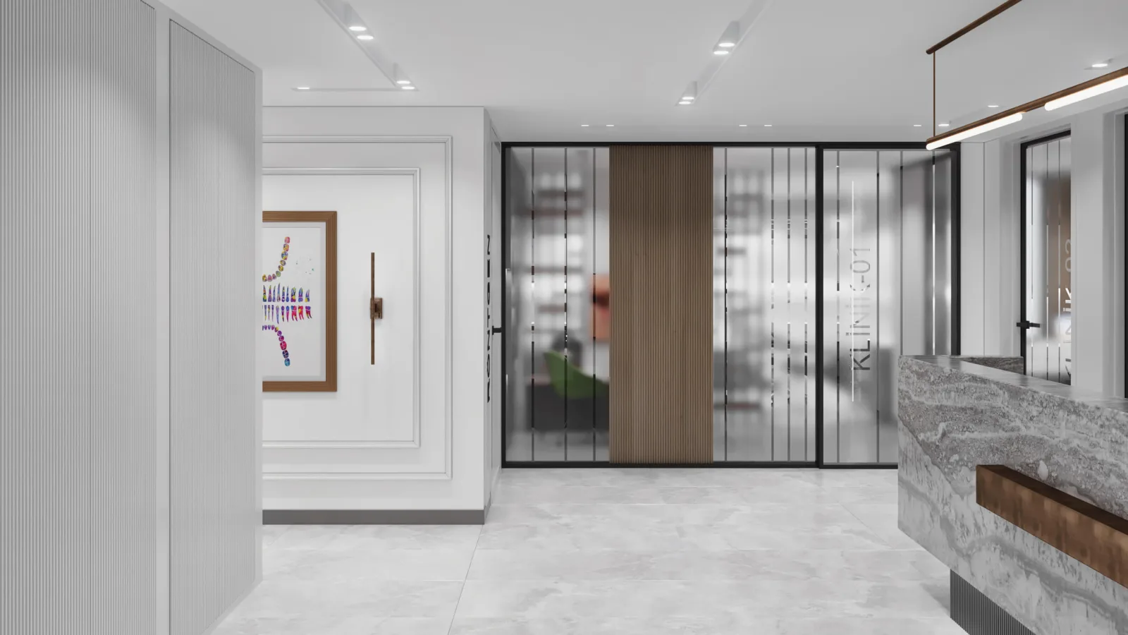 Oral and dental health polyclinic, Dental clinic design, Doctor office, Oral and dental health polyclinic