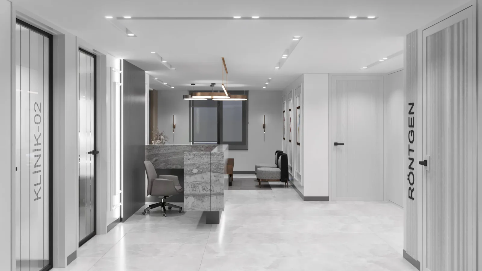 Oral and dental health polyclinic, Dental clinic design, Doctor office, Oral and dental health polyclinic