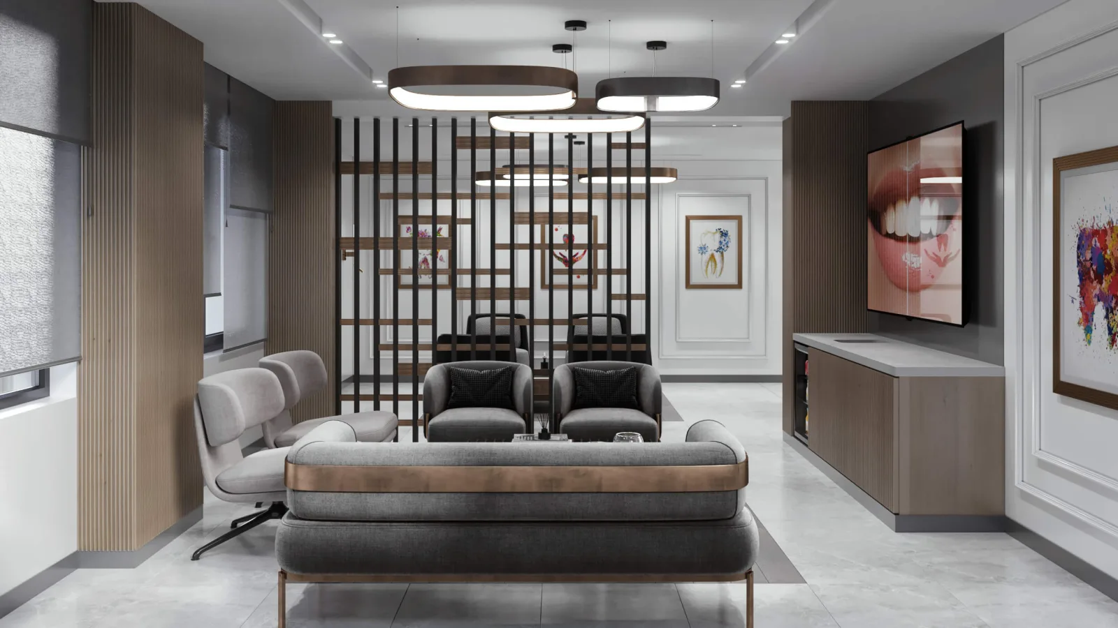 Oral and dental health polyclinic, Dental clinic design, Doctor office, Oral and dental health polyclinic