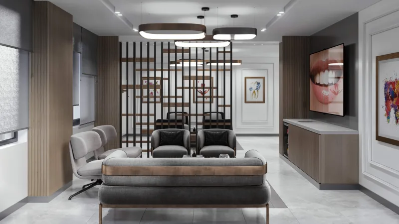 Oral and dental health polyclinic, Dental clinic design, Doctor office