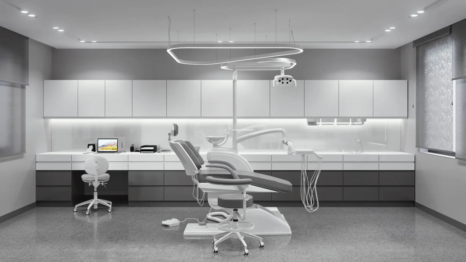 Oral and dental health polyclinic, Dental clinic design, Doctor office, Oral and dental health polyclinic