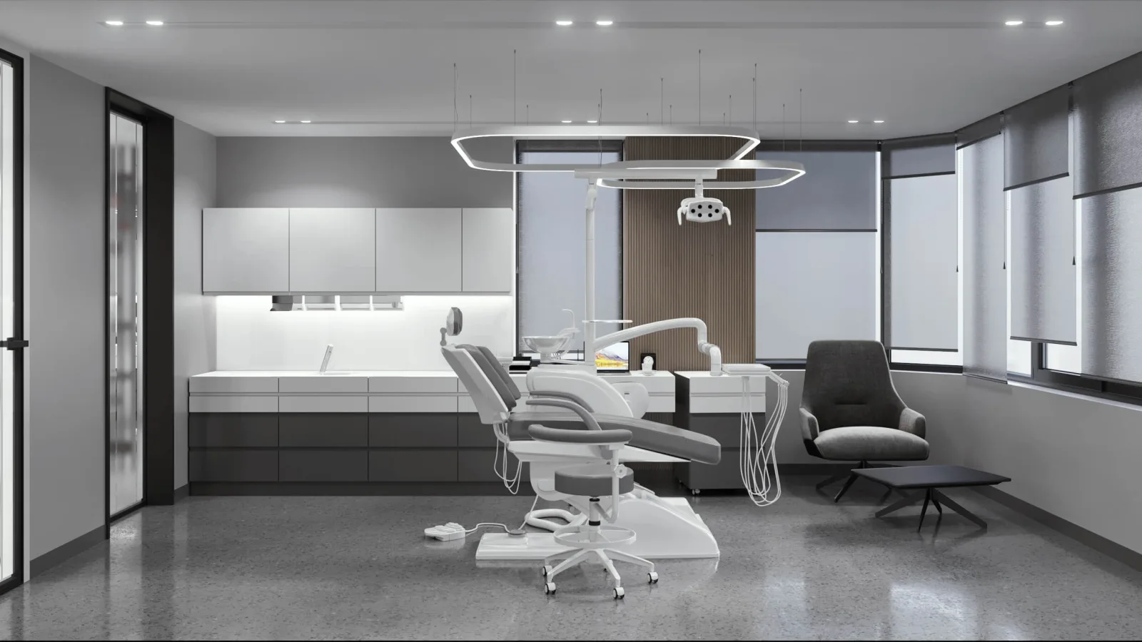 Oral and dental health polyclinic, Dental clinic design, Doctor office, Oral and dental health polyclinic