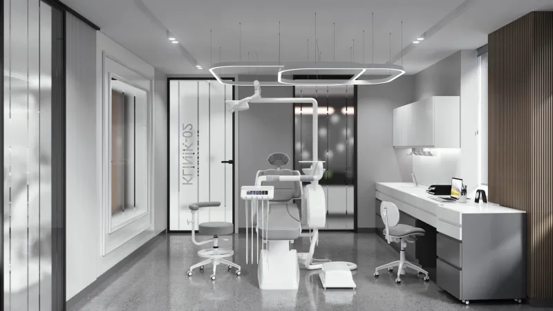 Oral and dental health polyclinic, Dental clinic design, Doctor office
