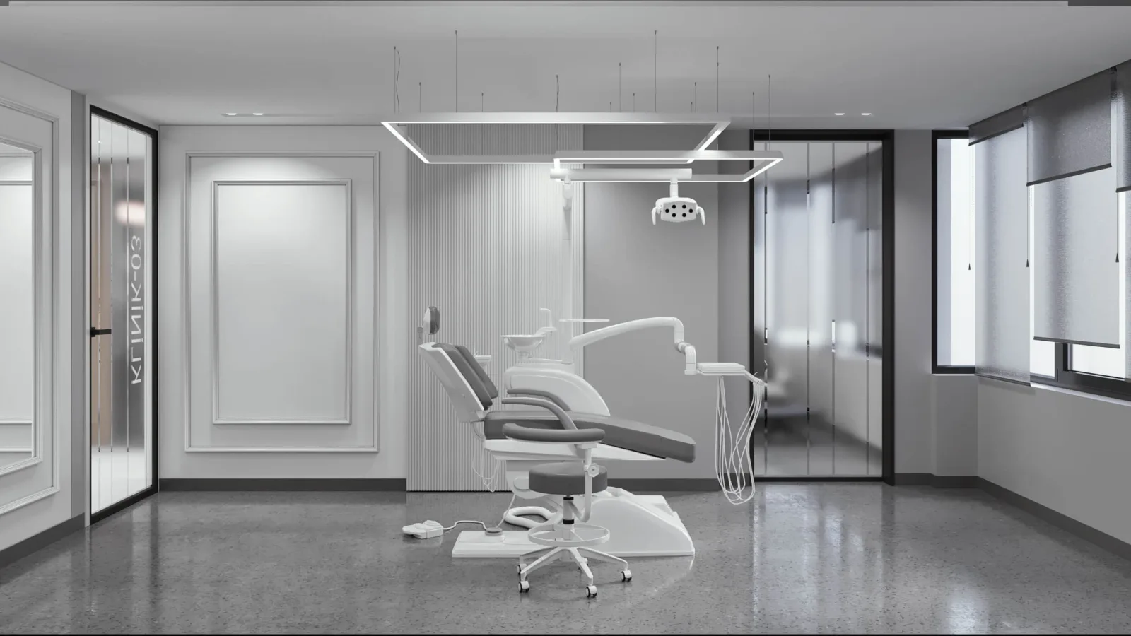 Oral and dental health polyclinic, Dental clinic design, Doctor office, Oral and dental health polyclinic