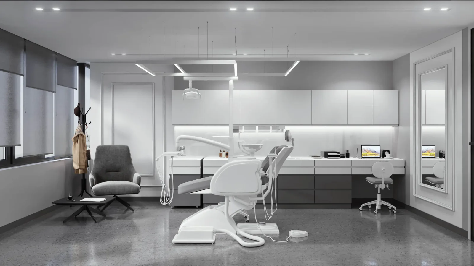 Oral and dental health polyclinic, Dental clinic design, Doctor office, Oral and dental health polyclinic