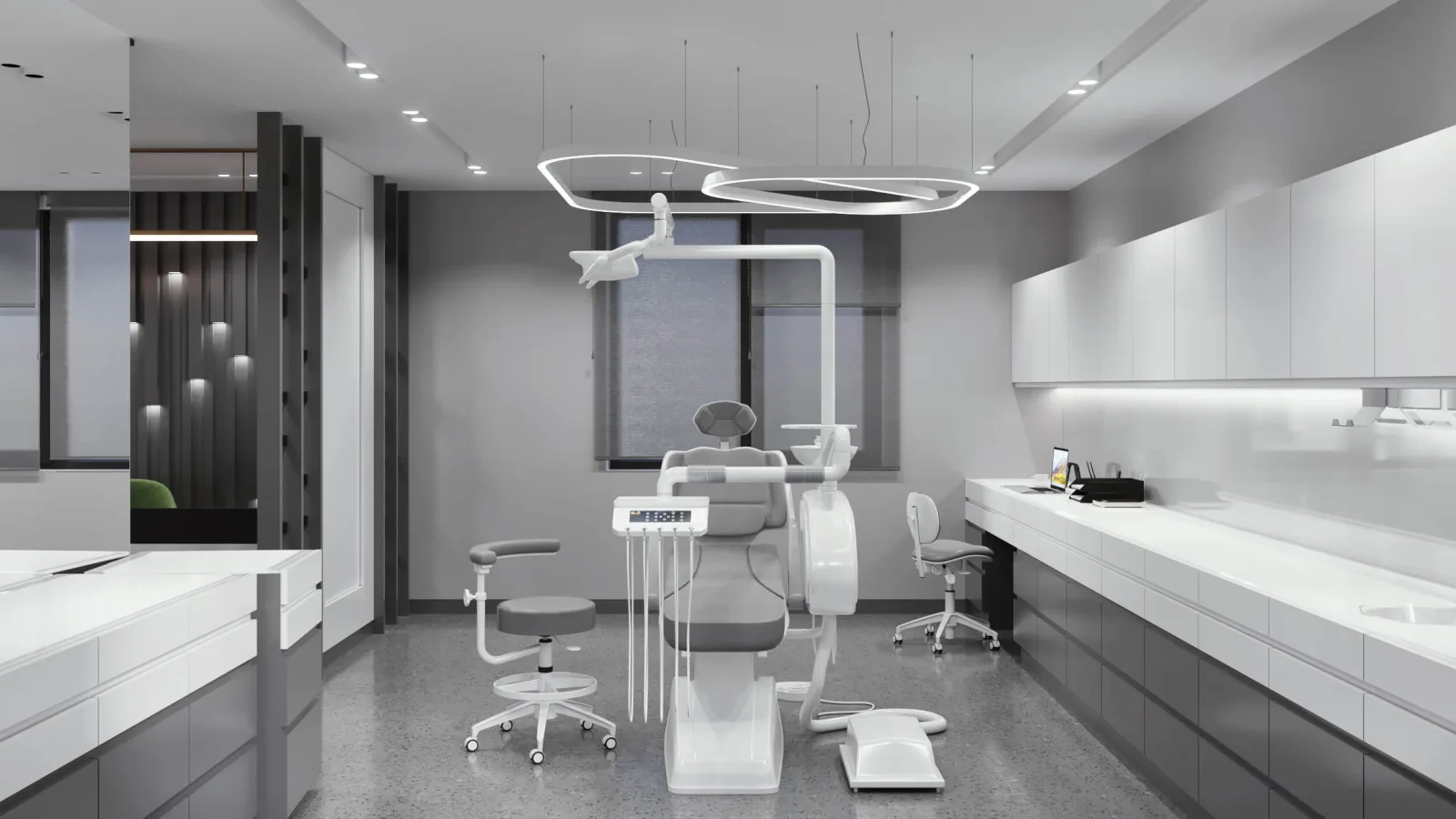 Oral and dental health polyclinic, Dental clinic design, Doctor office, Oral and dental health polyclinic
