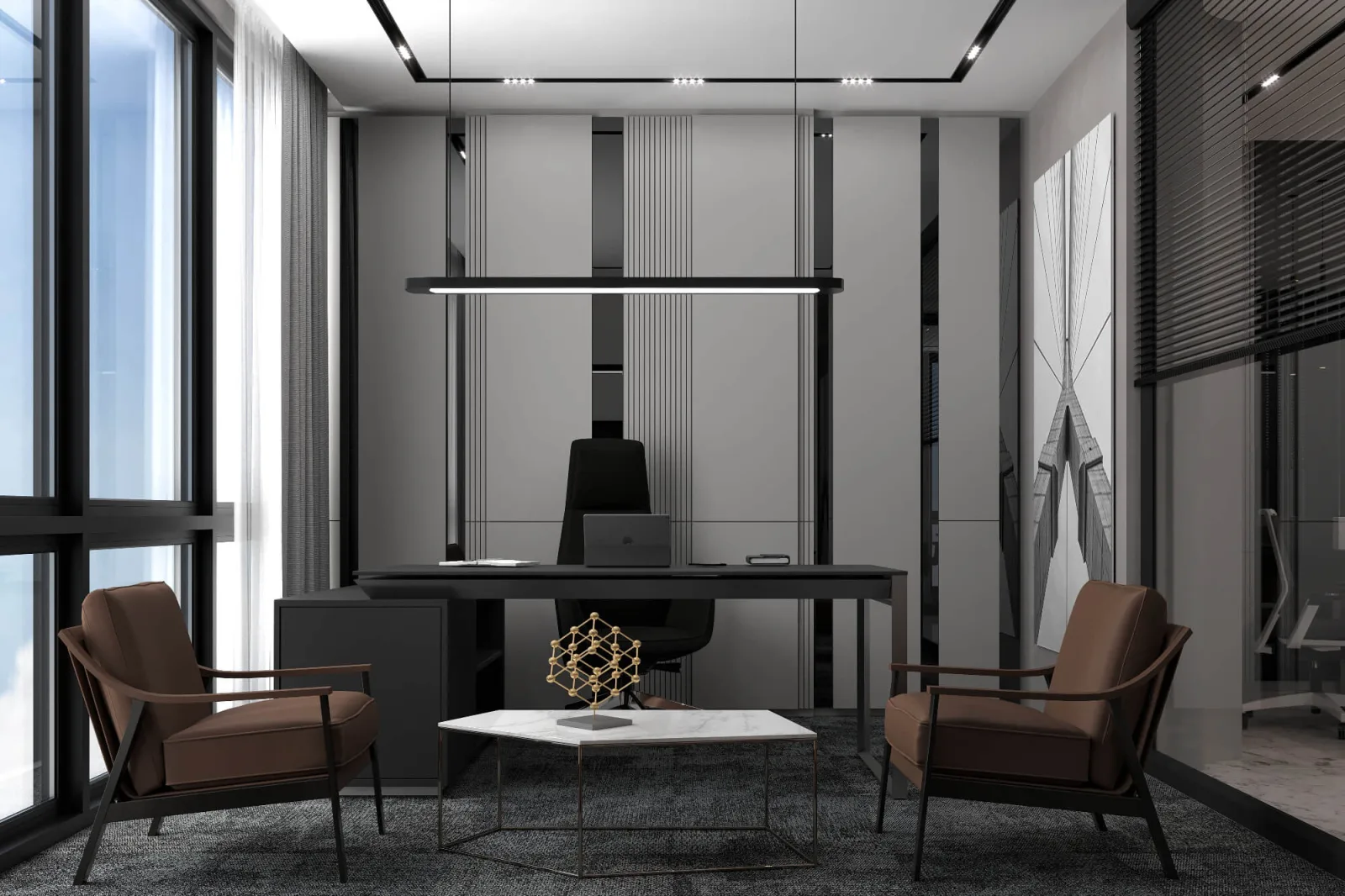 Wooden office designs, Meeting room, Law office design