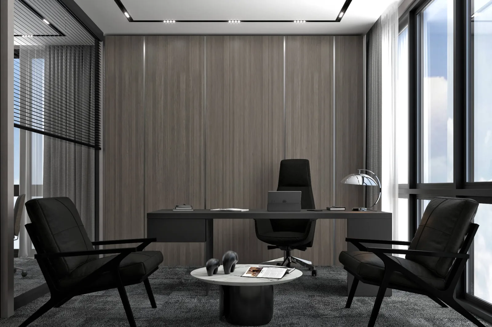 Wooden office designs, Meeting room, Law office design