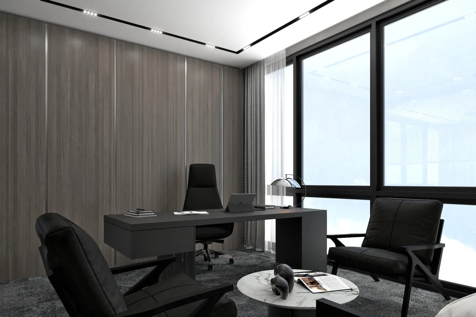 Wooden office designs, Meeting room, Law office design