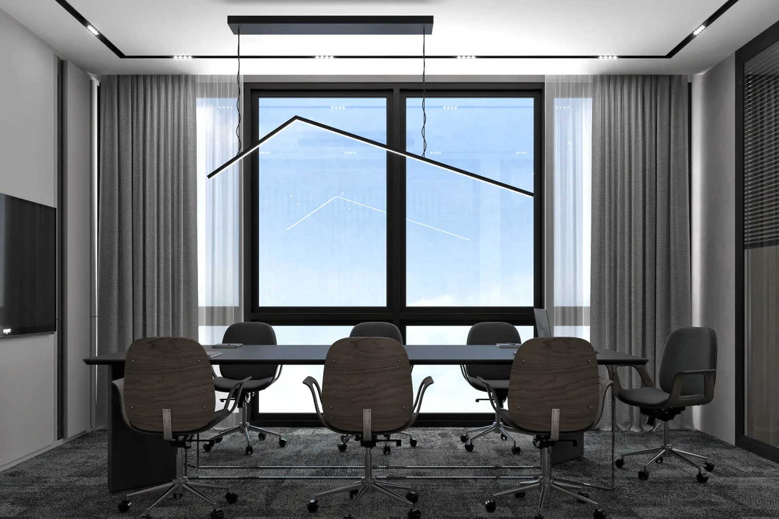 Wooden office designs, Meeting room, Law office design