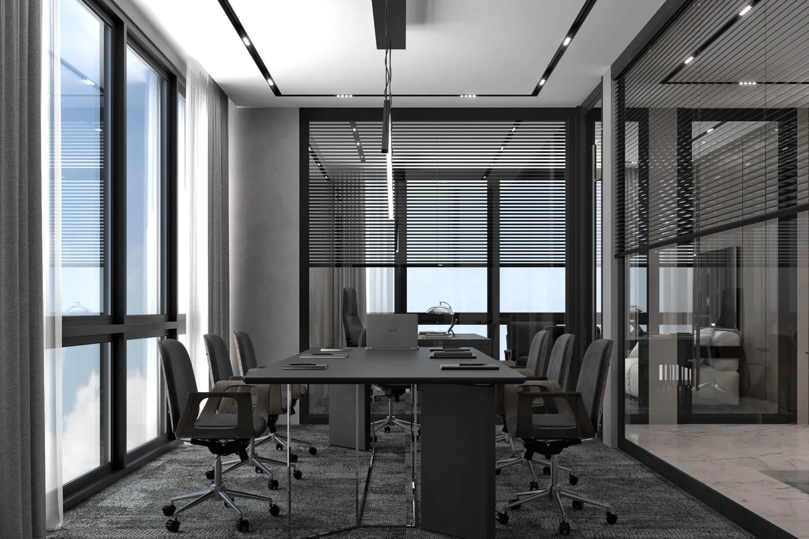 Wooden office designs, Meeting room, Law office design