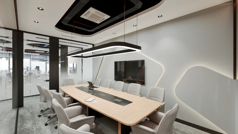 This meeting room, which we designed for the Davinci Energy office, offers an ideal atmosphere for strategic discussions…