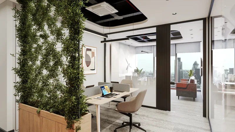 In order to maximize the communication and synergy among our employees across departments, we designed an open-plan office…