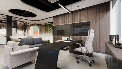 Yda Center Ofis Tasarımı – Lüks Ofis Tasarımları Ankara, Ofis Giriş Tasarımları ve Yönetici Odası Tasarımları - Görsel 13