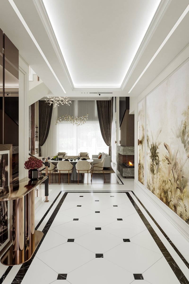 Villa iç dekorasyon Detayı - Villa iç dekorasyon | Lüks villa tasarımı