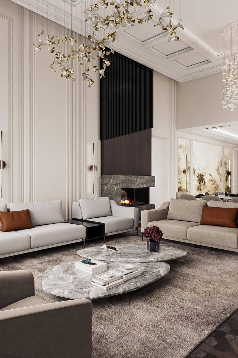 Villa iç dekorasyon Detayı - Villa iç dekorasyon | İç mekan aydınlatma