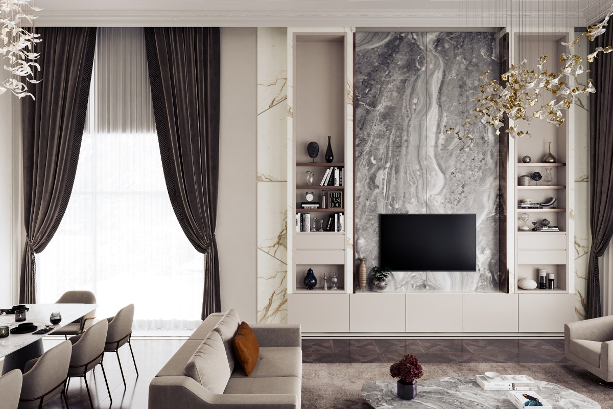 Villa iç dekorasyon Detayı - Villa iç dekorasyon | Lüks villa tasarımı