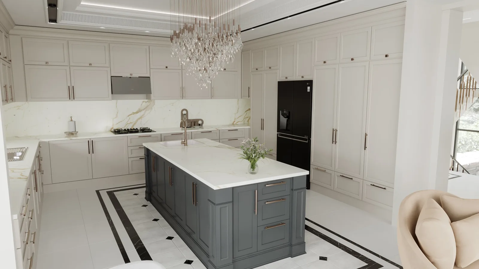 Ankara villa dekorasyon, Villa iç dekorasyon, Lüks villa iç dizayn, Natamam villa, Villa tasarım