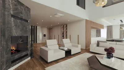 Mavi Ladin Villa – Ankara Villa Tasarım, Lüks Villa Ankara ve Salon Tasarımı - Görsel 2