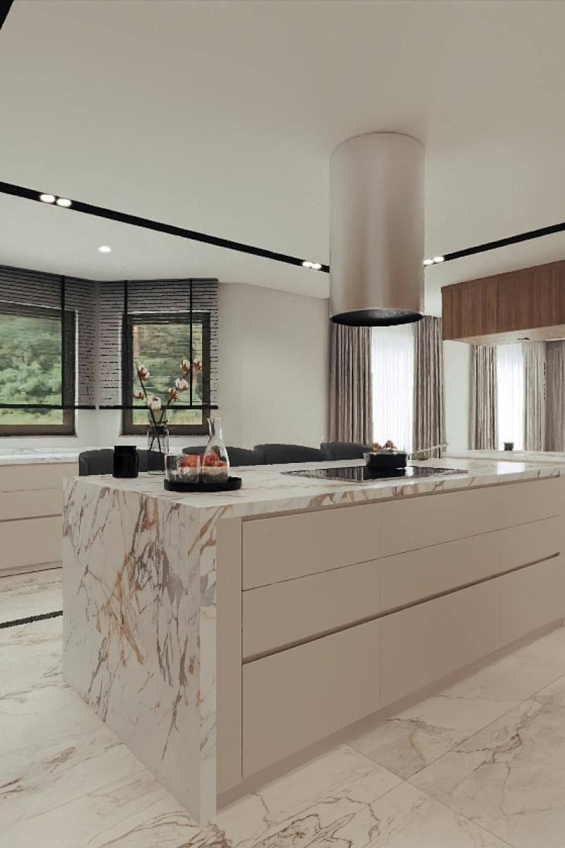 Mavi Ladin Villa - Villa iç mimar | özel tasarım villa