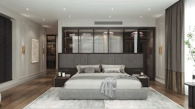 Mavi Ladin Villa – Ankara Villa Tasarım, Lüks Villa Ankara ve Giysi Odası Tasarımı - Görsel 8