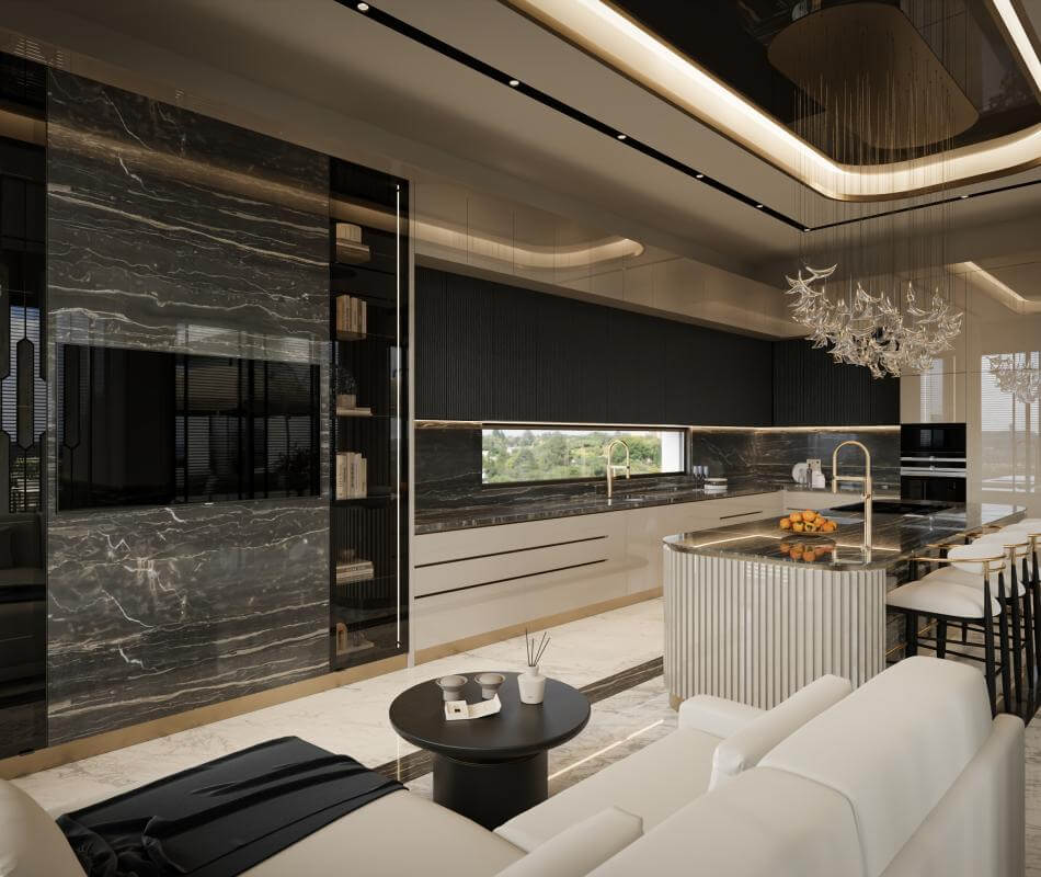 Villa iç mimar Detayı - Villa iç mimar | mekan kurgusu