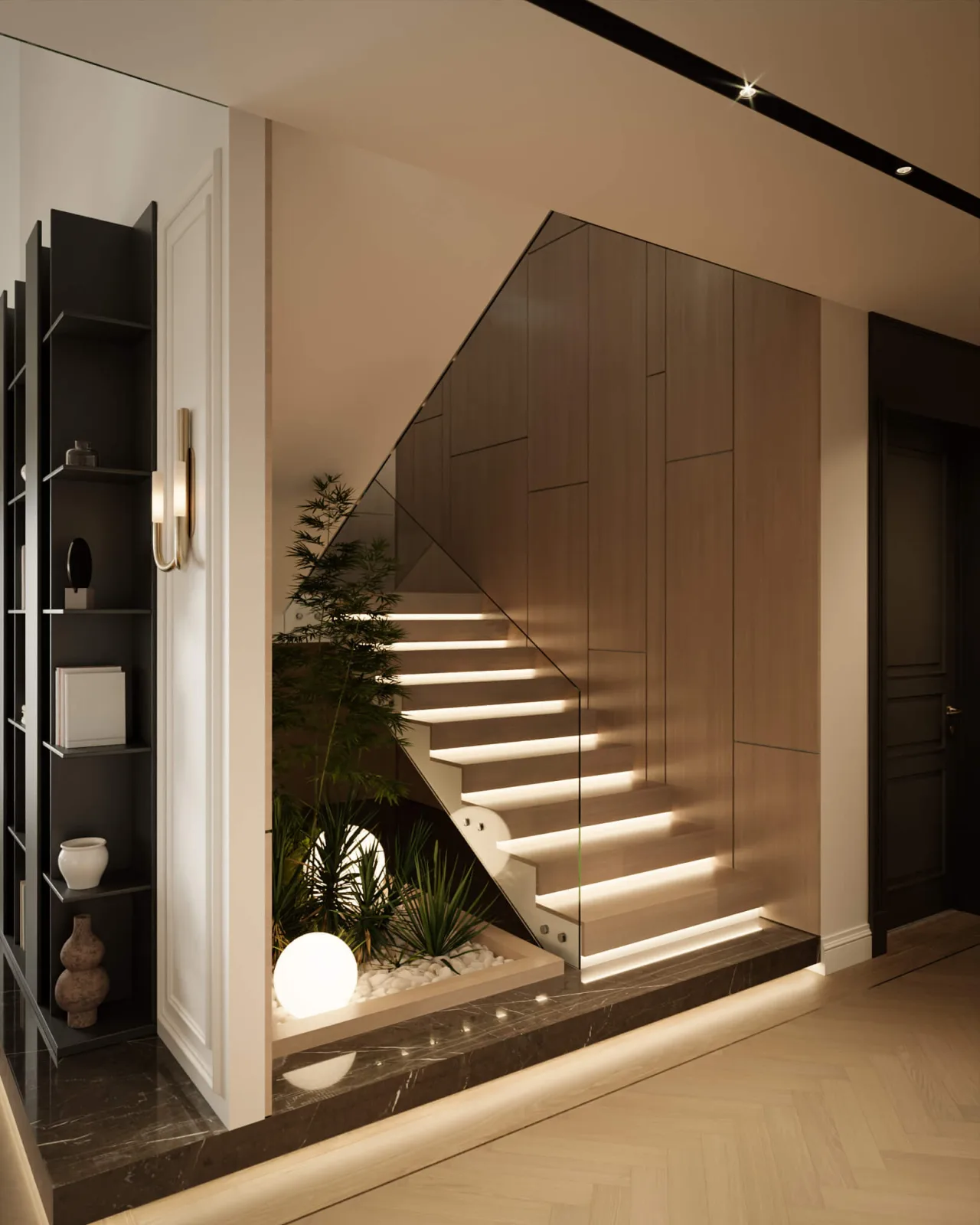 By transforming the minimalist mass along this circulation axis, we aimed to curate a striking focal point within the…