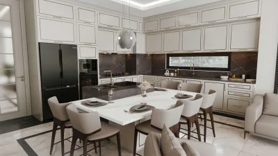 Santra Villa – Mutfak Tasarımı ve Ankara Villa Tasarım (Santra Villa, Çayyolu, Ankara) - Görsel 8
