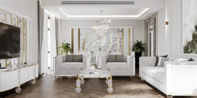 Santra Villa – Ankara Villa Tasarım, Salon Tasarımı ve Yemek Odası Tasarımı (Santra Villa, Çayyolu, Ankara) - Görsel 11