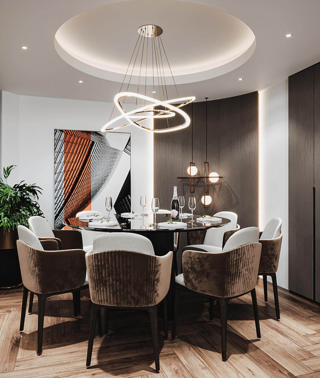 Villa iç dekorasyon Detayı - Villa iç dekorasyon | İç mekan aydınlatma