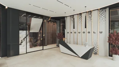 Okçuoğlu Diyarbakır Ofis – Sekreterya ve Giriş Tasarımları, Ofis Giriş Tasarımları ve Lüks Ofis Tasarımları Ankara - Görsel 3
