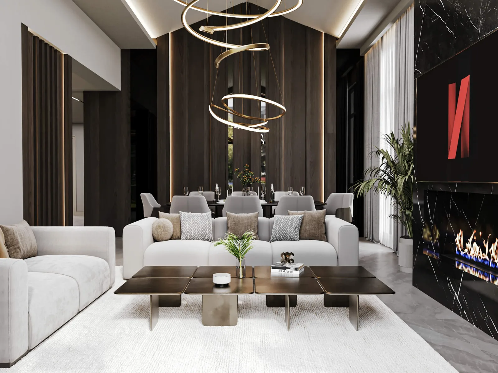 Natamam Villa, Luxury home architecture, Ankara interior design, Ankara house decoration, Ankara home renovation