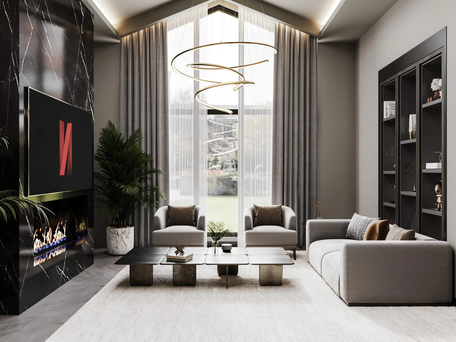 Natamam Villa, Luxury home architecture, Ankara interior design, Ankara house decoration, Ankara home renovation