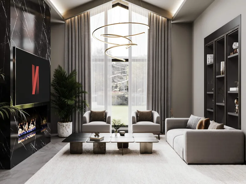 Natamam Villa, Luxury home architecture, Ankara interior design, Ankara house decoration, Ankara home renovation