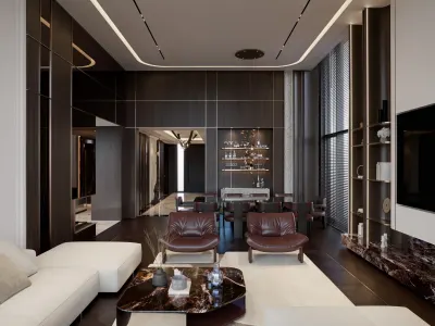 Santra Villa - Ismet Bey – Salon Tasarımı (Santra Villa, Çayyolu, Ankara) - Görsel 17 Santra Villa - Ismet Bey – Salon Tasarımı (Santra Villa, Çayyolu, Ankara) - Görsel 17
