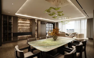 Park Oran Konut – Yemek Odası Tasarımı (Park Oran, Oran, Ankara) - Görsel 4