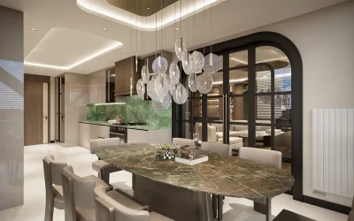Park Oran Konut – Yemek Odası Tasarımı (Park Oran, Oran, Ankara) - Görsel 12